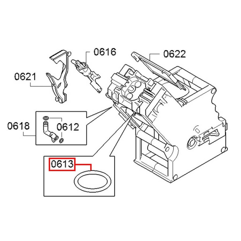 Garnitura bloc piston pentru espressoarele Siemens EQ / Bosch Vero, 00625379 - imagine 2